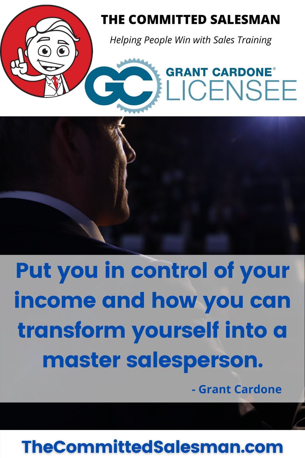 salesman training program on gain control helping people grant cardone cardone