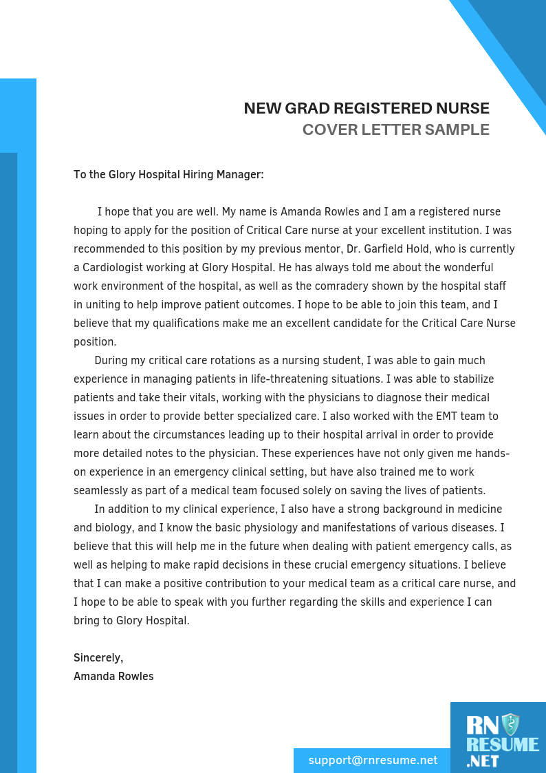 new grad registered nurse cover letter sample new grad nurse nurse cover grad nursing new grad travel nurse on new grad registered nurse cover letter sample new grad nurse nurse cover grad nursing