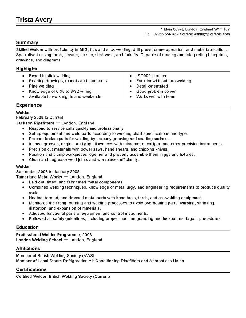 welder resume examples construction resume samples livecareer resume examples good resume examples resume objective examples example of a good resume on welder resume examples construction resume samples livecareer resume examples good resume examples resume objective examples
