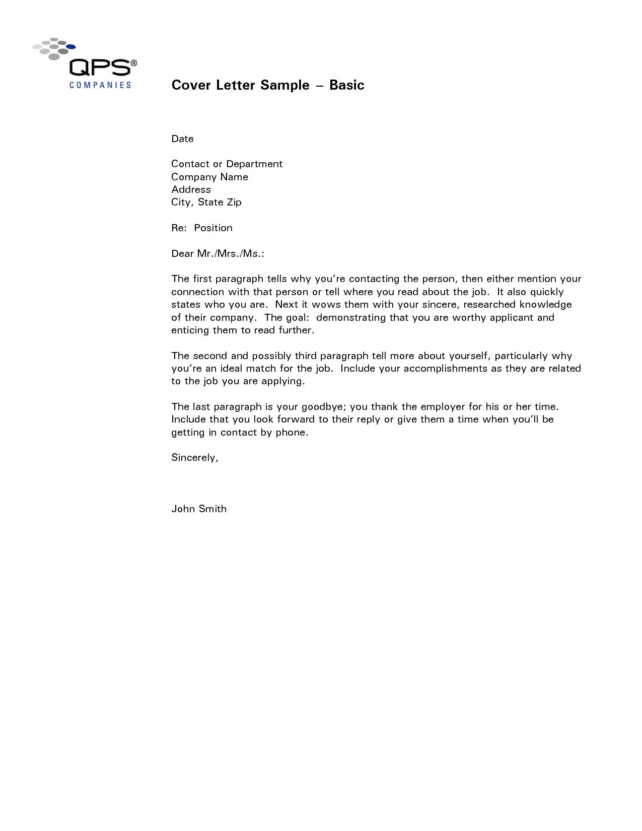 quick cover letter template resume format writing a cover letter basic cover letter cover letter example simple cover letter for resume on quick cover letter template resume format writing a cover letter basic cover letter cover letter example