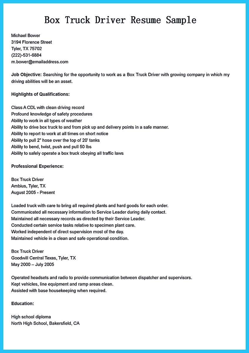 truck driver resume word on nice stunning bus driver resume to gain the serious bus driver job