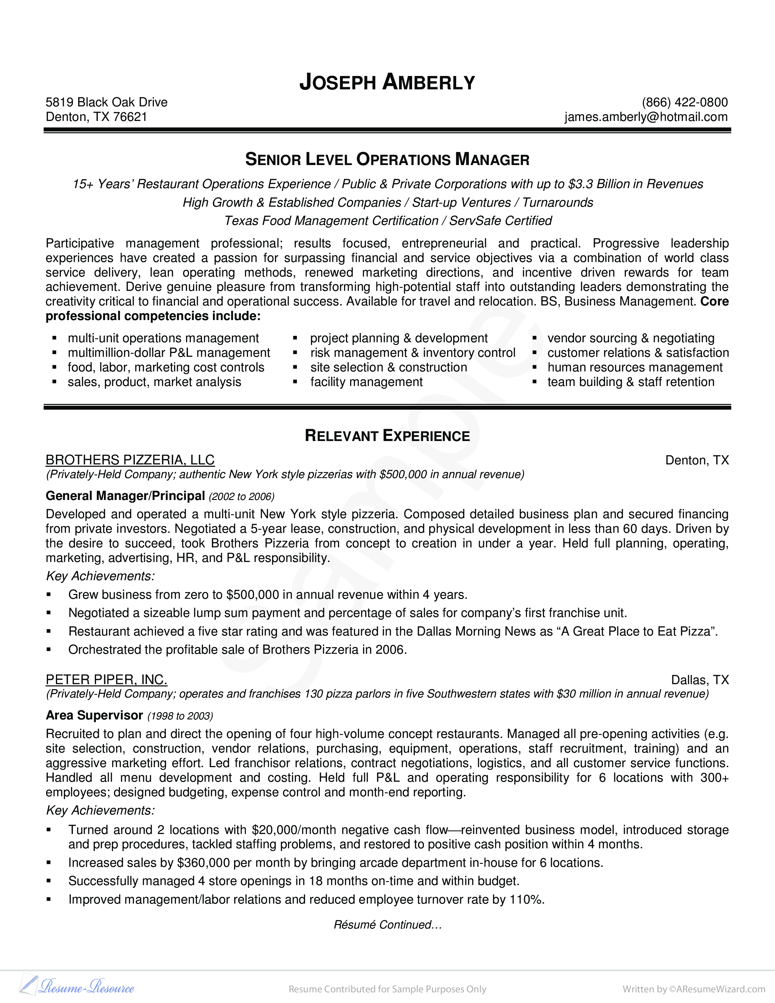 operations manager resume ideas on operations manager resume sample contributed for business executive resume template manager resume job resume examples
