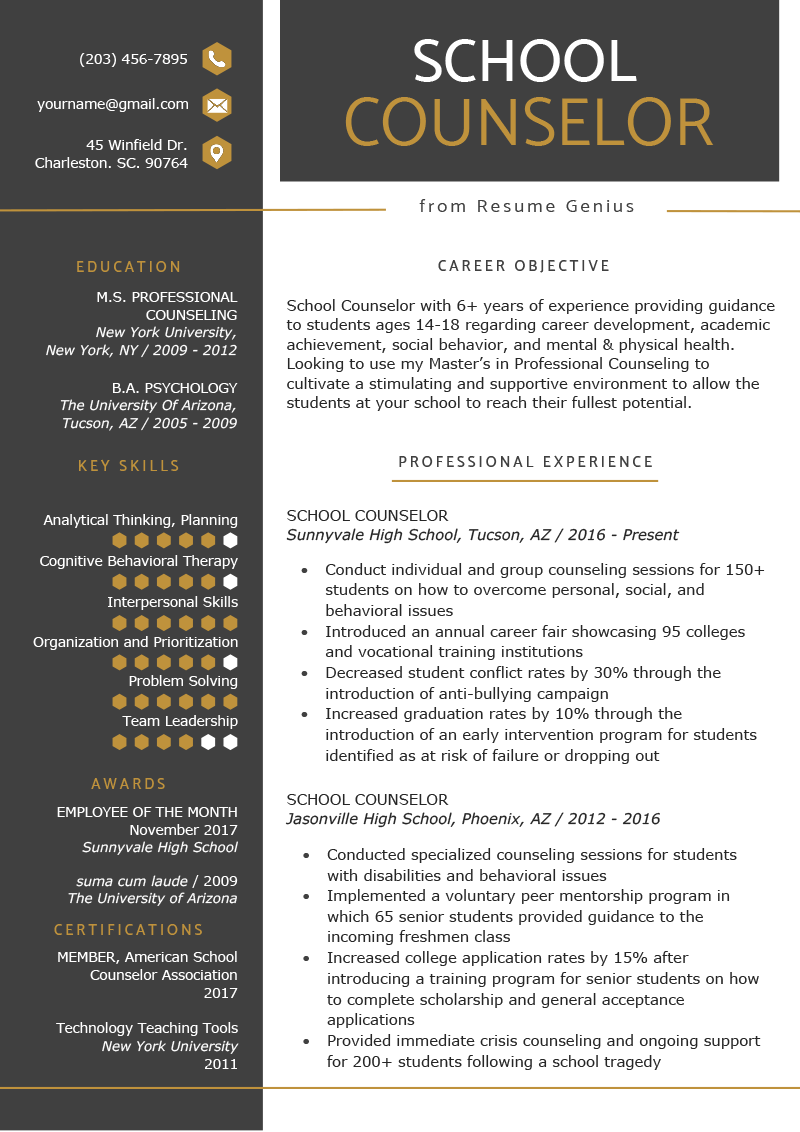 guidance counselor resume sample on school counselor resume sample tips resume genius free resume template download school counselor downloadable resume template