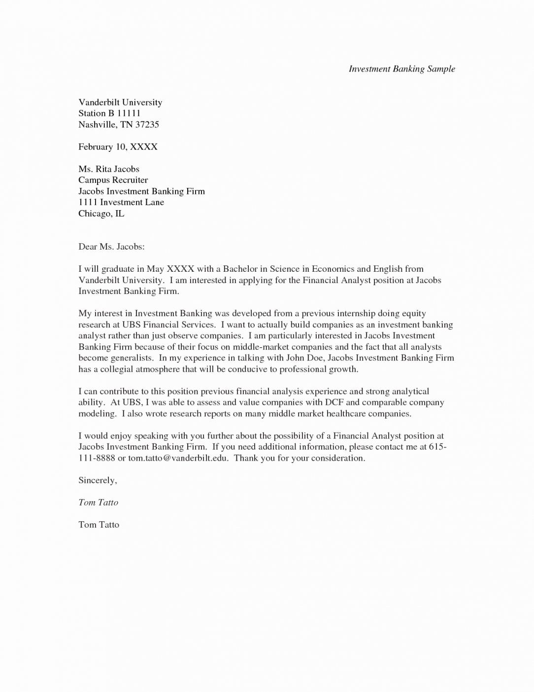 investment banker resume sample on cover letter template investment banking writing a cover letter cover letter for internship cover letter for resume