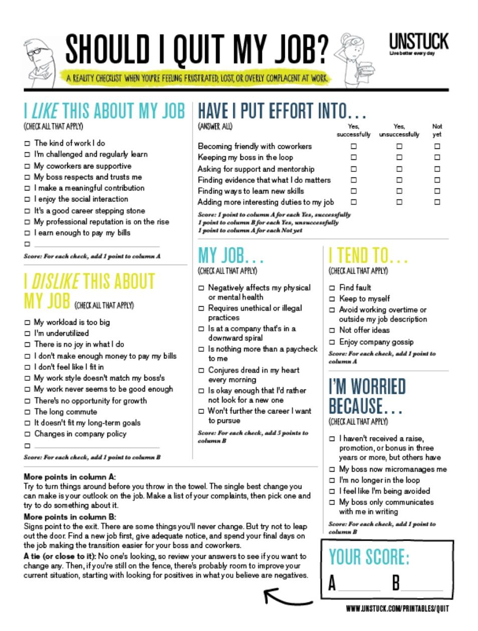 good things to put on your resume on for if you re feeling inspired in your job handy checklist good to do every now and again to see if you re progre i quit my job job career job interview tips