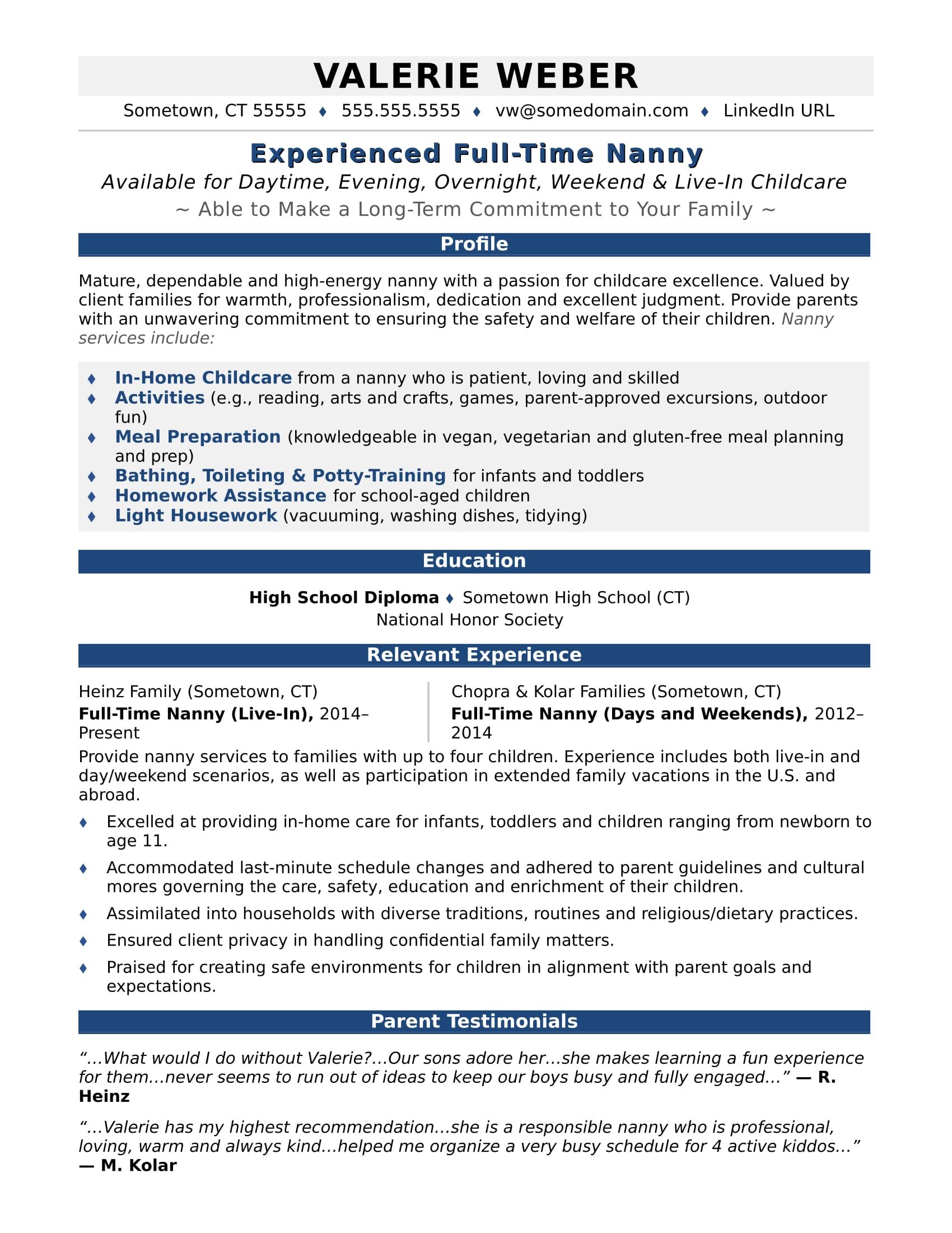nanny resume sample homeschool high school babysitter jobs nanny jobs professional nanny resume on nanny resume sample homeschool high school babysitter jobs nanny jobs