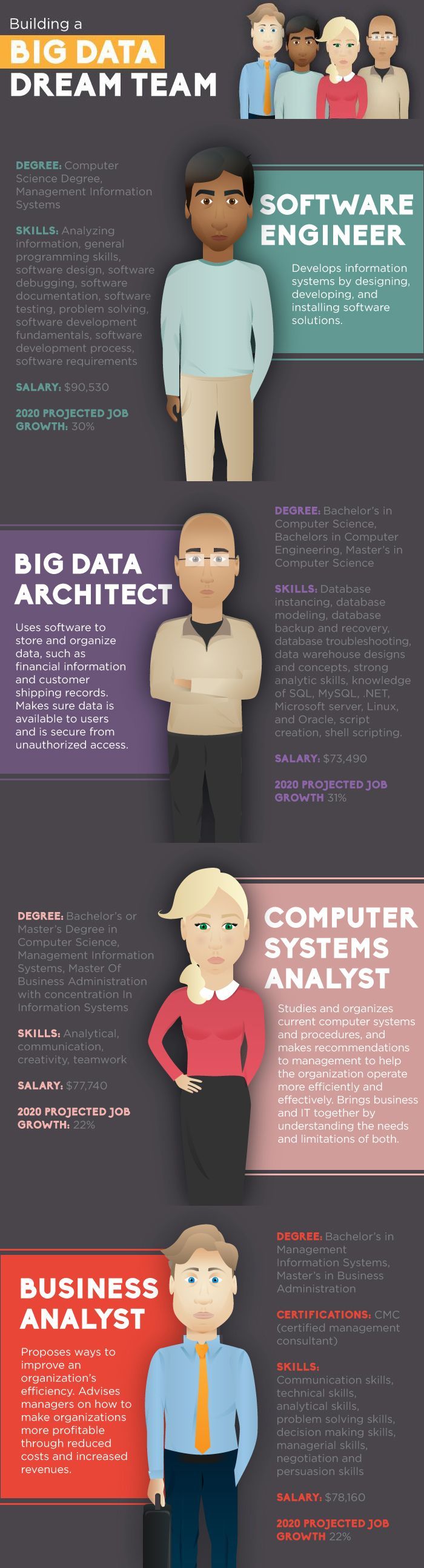 business data analyst on how to build a big data team infographic big data data science big data analytics