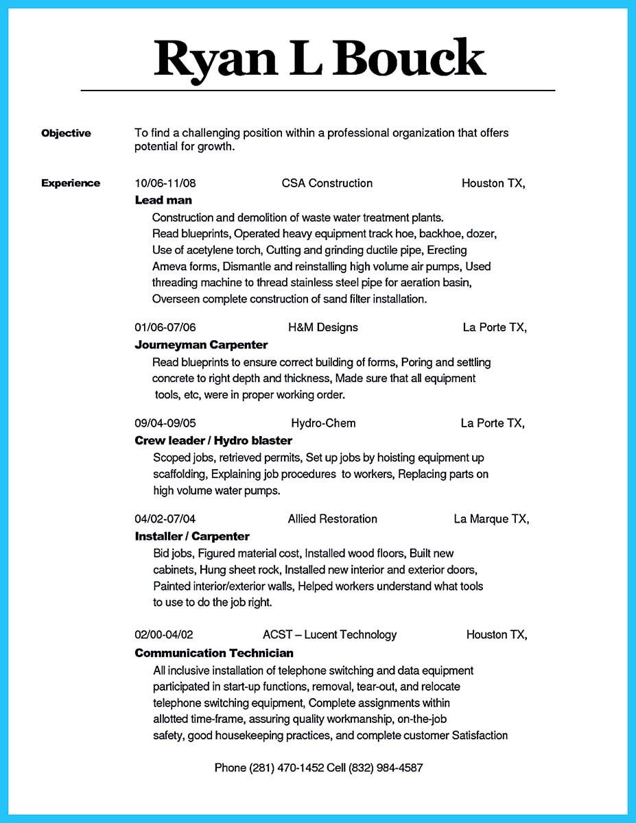 construction worker resume skills on cool tips you wish you knew to make the best carpenter resume check more at http snefci org t resume examples cover letter for resume unique resume template