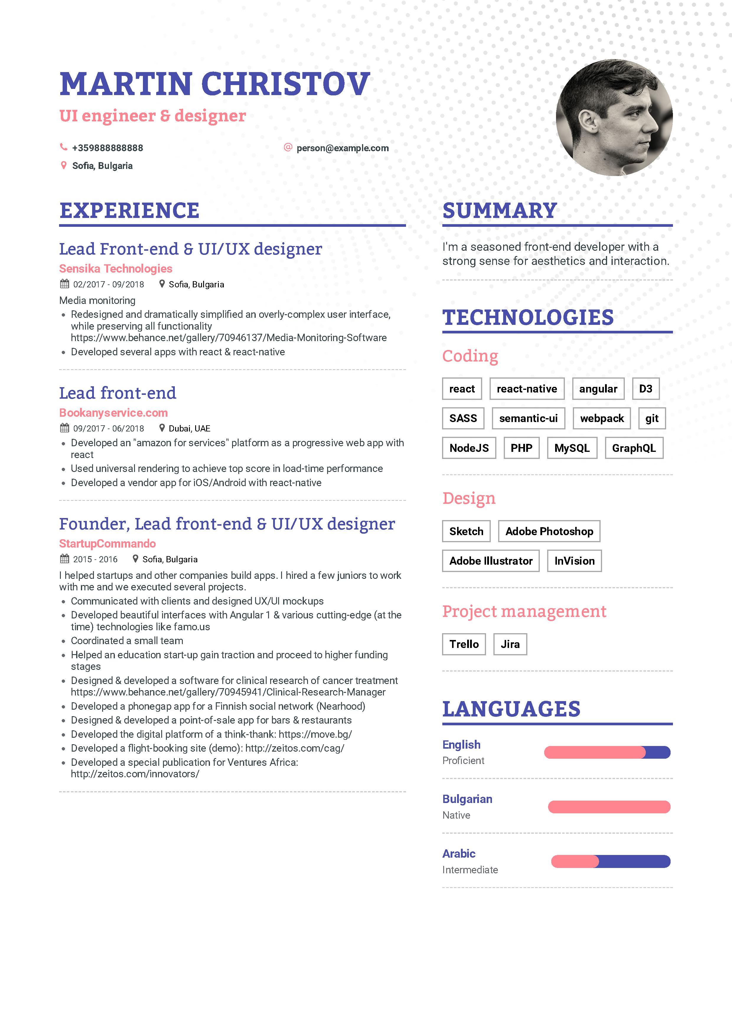 front end developer resume template on front end developer resume example and guide for 2019 infographic resume resume examples job resume examples