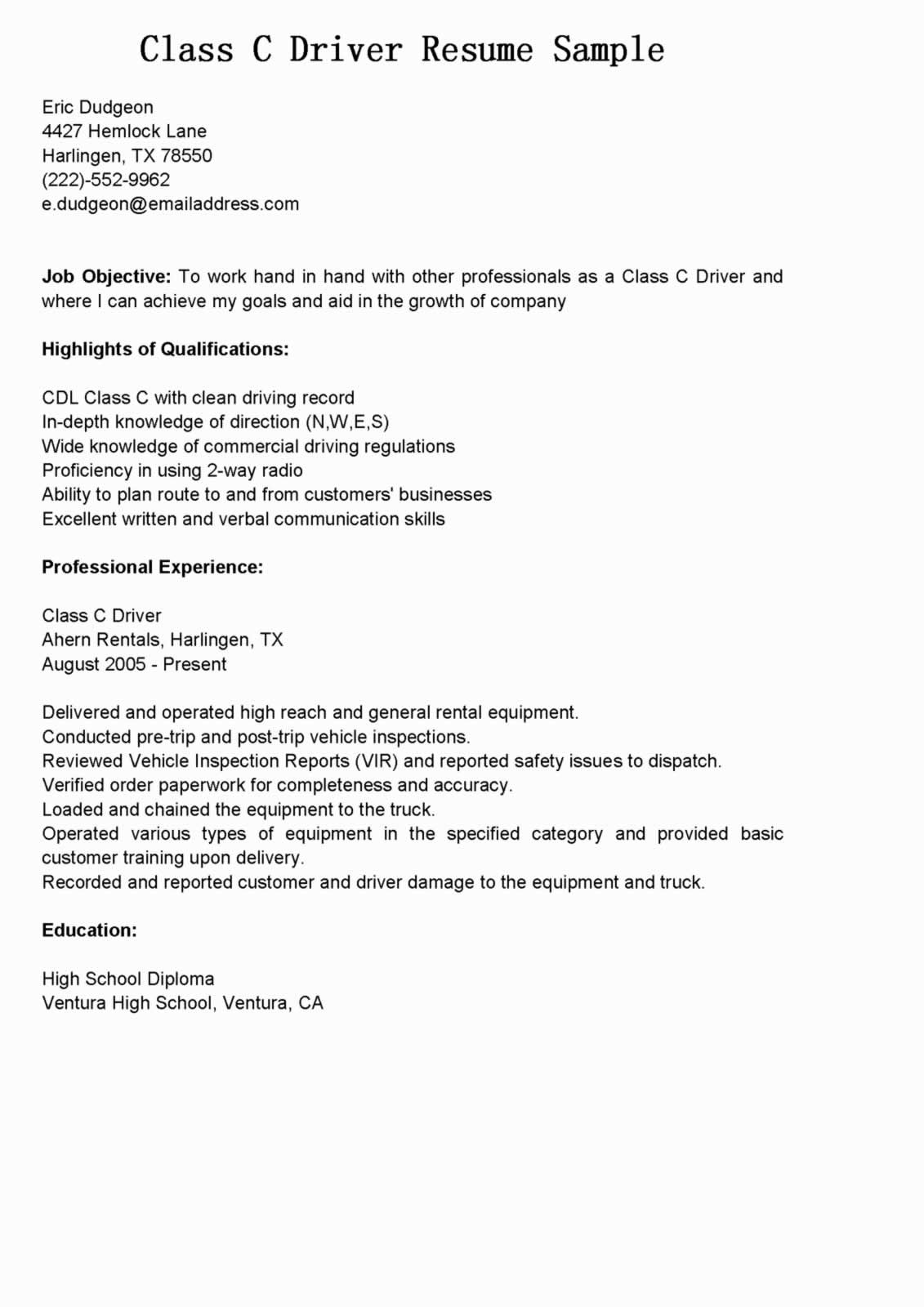 delivery truck driver resume on cdl training san antonio is a truck driving school with experience we are located in san antonio tx getting real life math best essay writing service resume