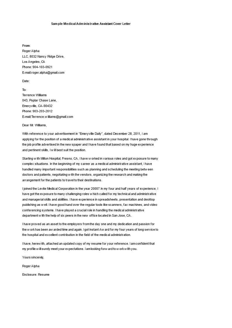 how to write a cover letter for a medical admin assistant administrative assistant cover letter medical administrative assistant medical assistant cover letter medical administration duties on how to write a cover letter for a medical admin assistant administrative assistant cover letter medical administrative assistant medical assistant cover letter