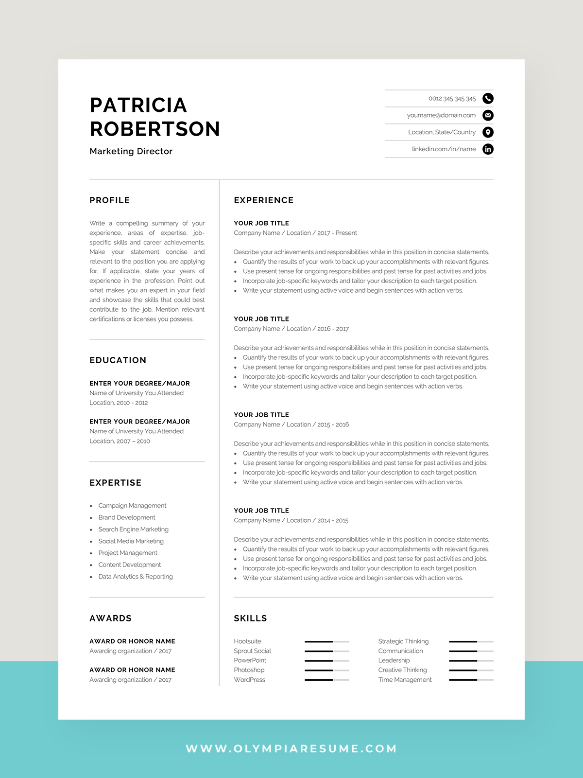 how to write a one page resume on professional 1 page resume template modern one page cv word mac pages minimalist design developer designer marketing patricia resume template word resume template resume design template