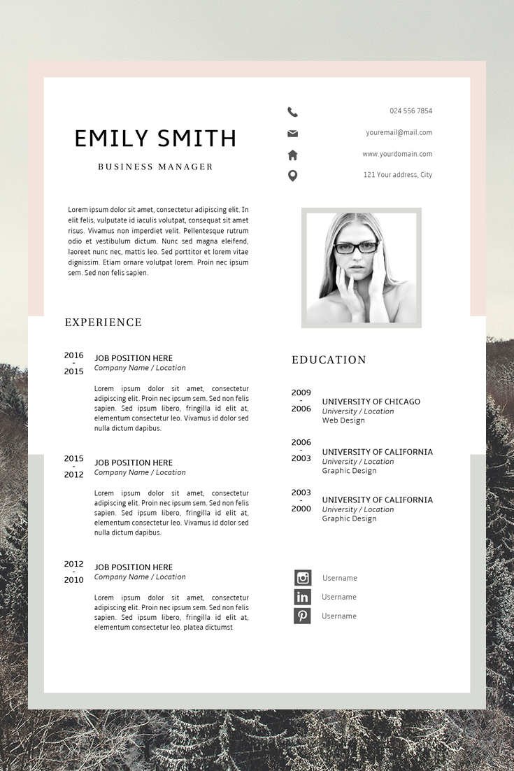 easy resume templates on modern resume template cv template cover letter creative etsy resume design template modern resume template resume template