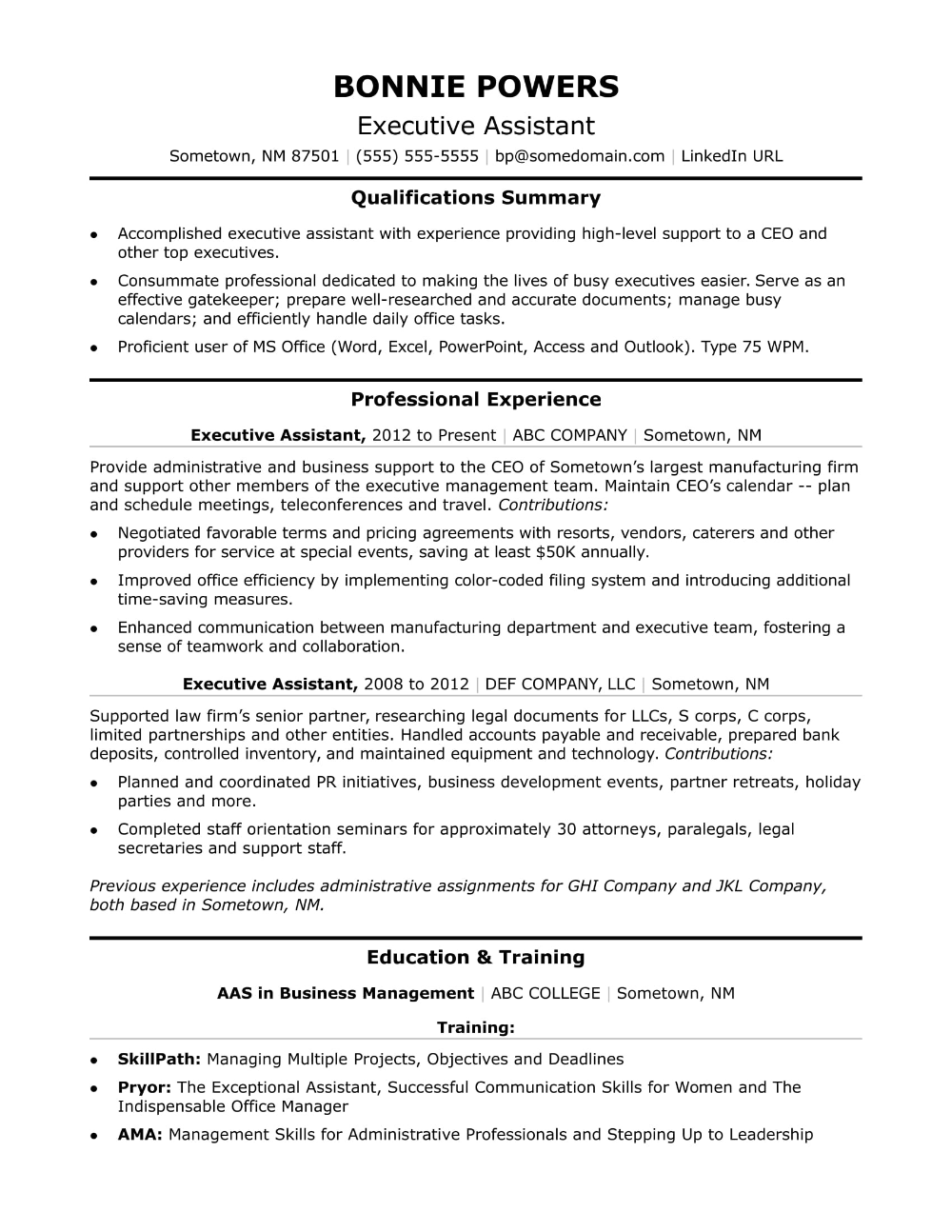 resume samples executive assistant ceo on executive administrative assistant resume sample monster com administrative assistant resume executive assistant resume summary examples