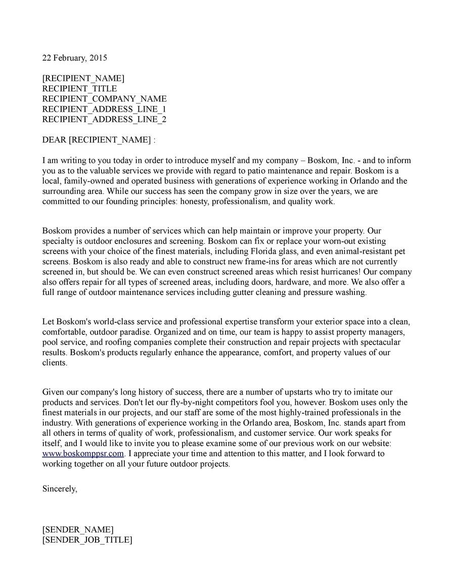 introduction letter for business on printable professional letter introduction with company introduction letter college application essay writing introductions introduction letter