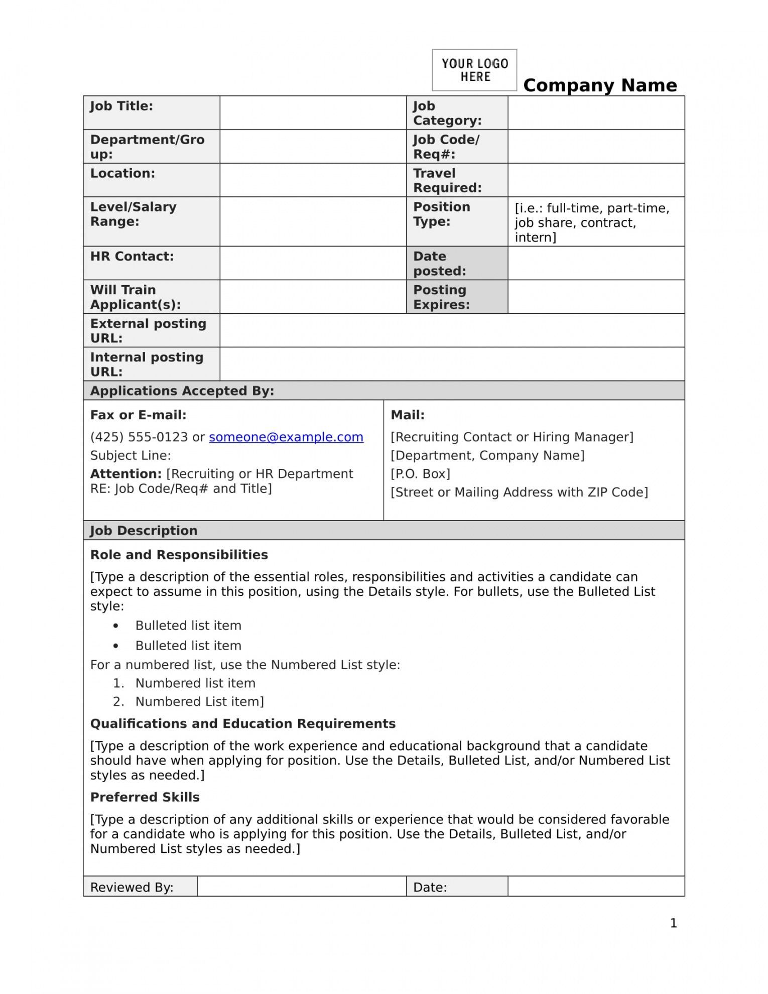 explore our image of formal job description template for free job description template ms word job description job description templates on explore our image of formal job description template for free job description template ms word job description