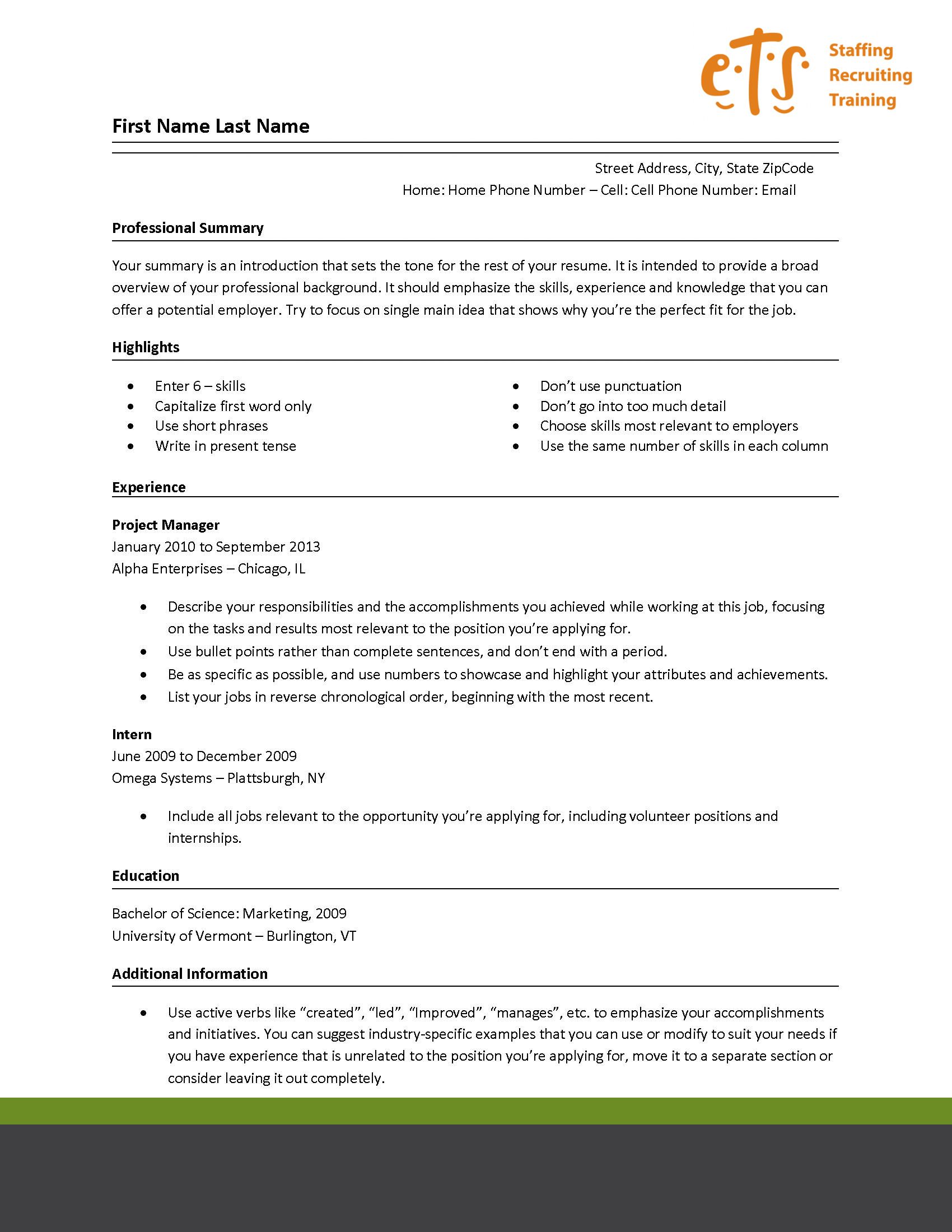 staffing recruiter resume sample on resume template resume good resume examples resume examples