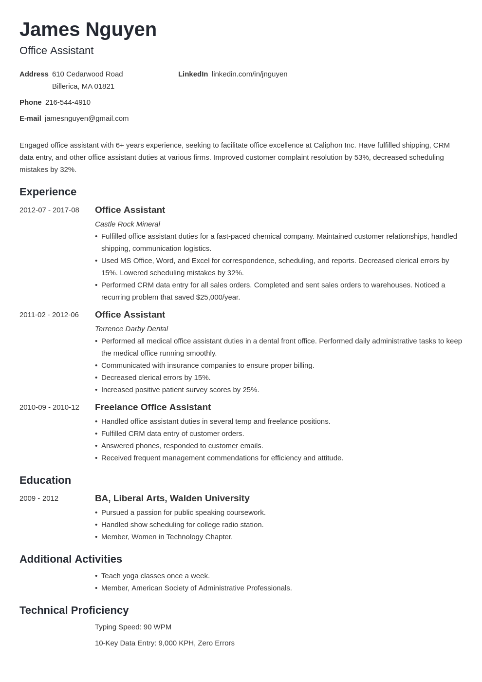 resume for office skills on office assistant resume example template minimo office assistant resume resume examples office assistant