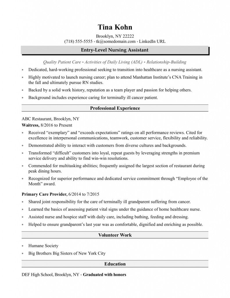 entry level cna resume on pin on latest international standard cv format