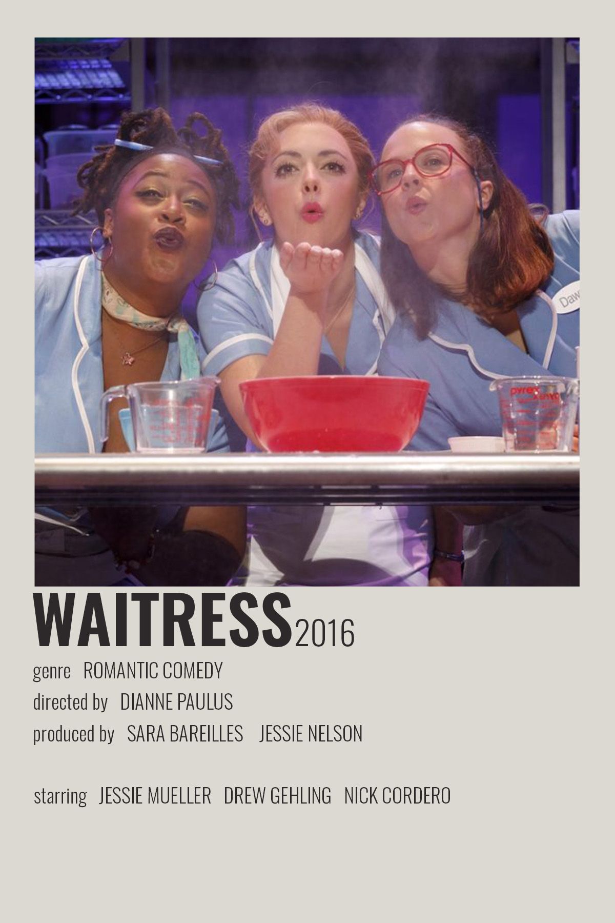 waitress the full movie on waitress by cari broadway posters film posters minimalist movie posters vintage