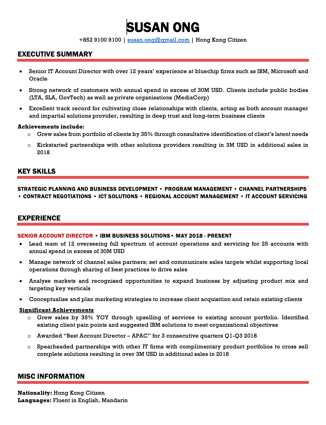 security guard resume sample on bold red cv template resume template hong kong cv template resume templates resume