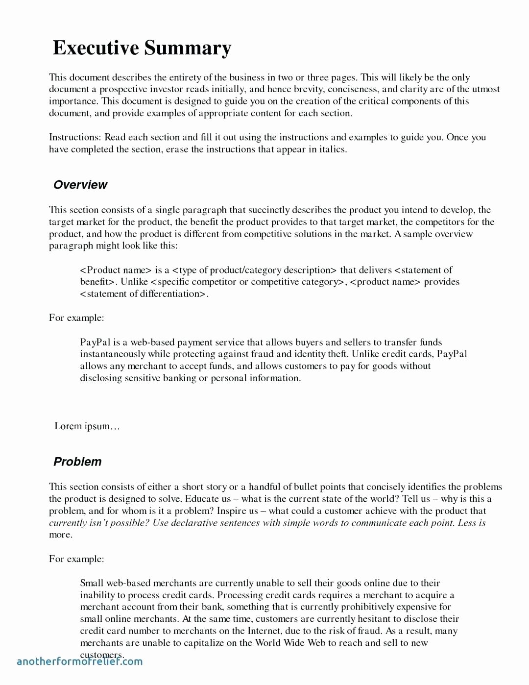 examples of executive summary on executive summary template for proposal executive summary template executive summary business proposal template