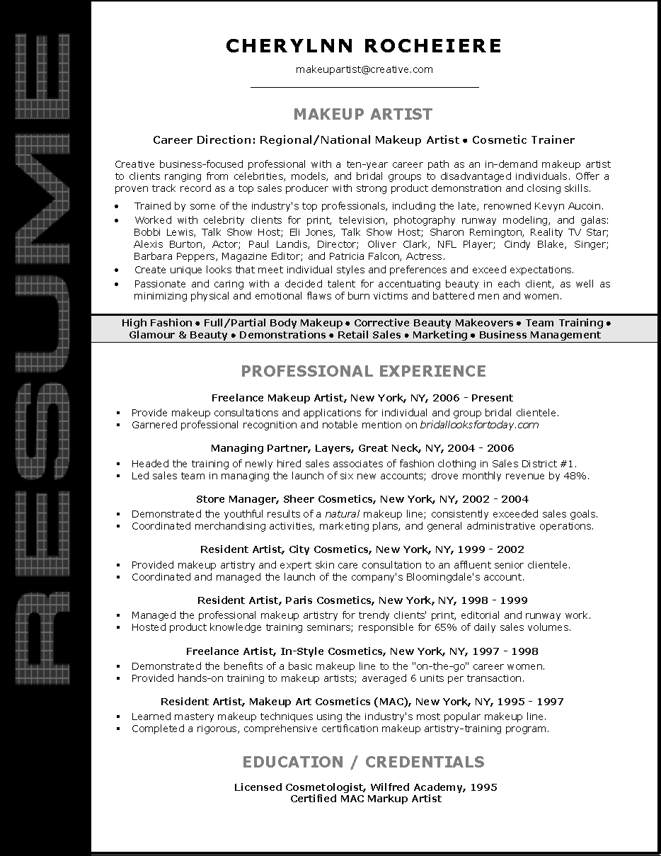mac cosmetics resume on resume sample for makeup artist makeup artist resume artist resume freelance makeup artist