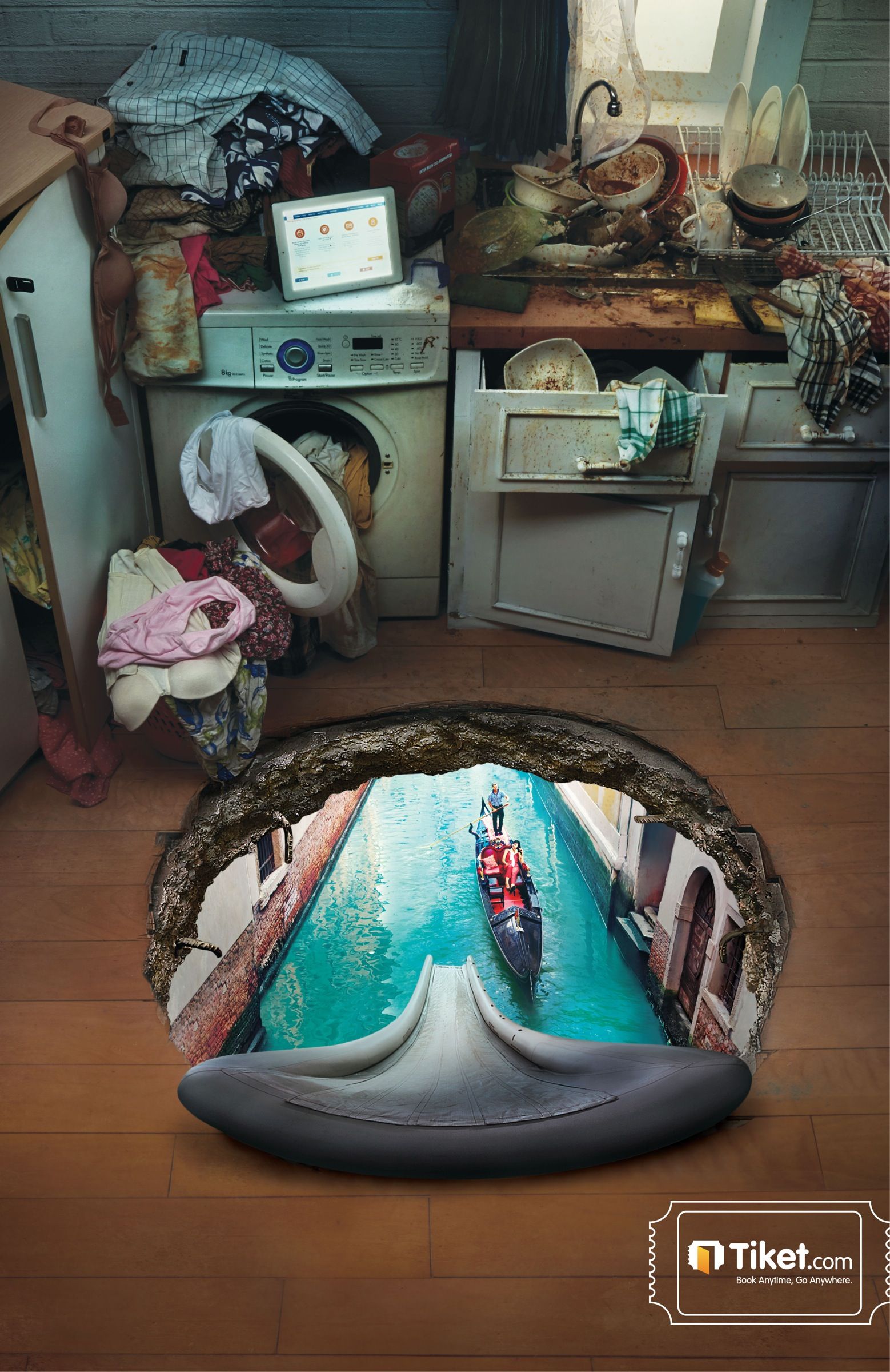 art director agency on tiket com book anytime go anywhere 2 ads creative creative posters creative advertising