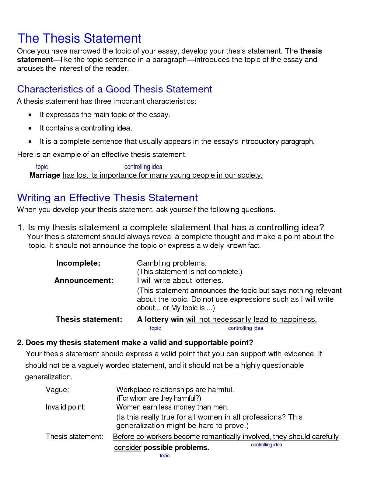 examples of a thesis statement on thesis statement examples thesis statement examples thesis statement essay writing skills