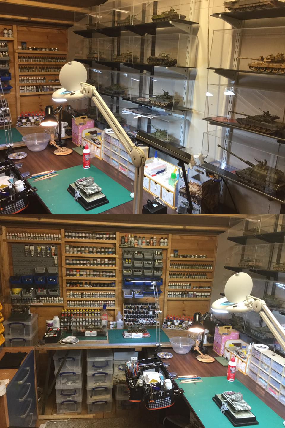 hobbies store near me on people have been asking me where do you make your kits here is a few pics of 2 troop store no daft comments lol a man cave hobby desk hobby