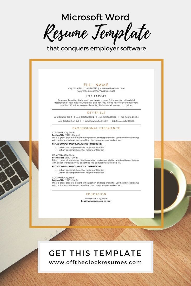 resume for applicant tracking system on speed up your job search by passing applicant tracking software with this microsoft word resume templa resume tips resume design microsoft word resume template